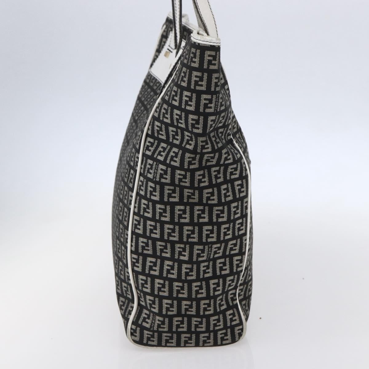 Fendi Zucca Tote bag Canvas, BLACK, CANVAS, Tote bag