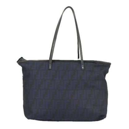 Fendi Zucca Tote bag FF motif, Navy, Canvas, Tote Bag