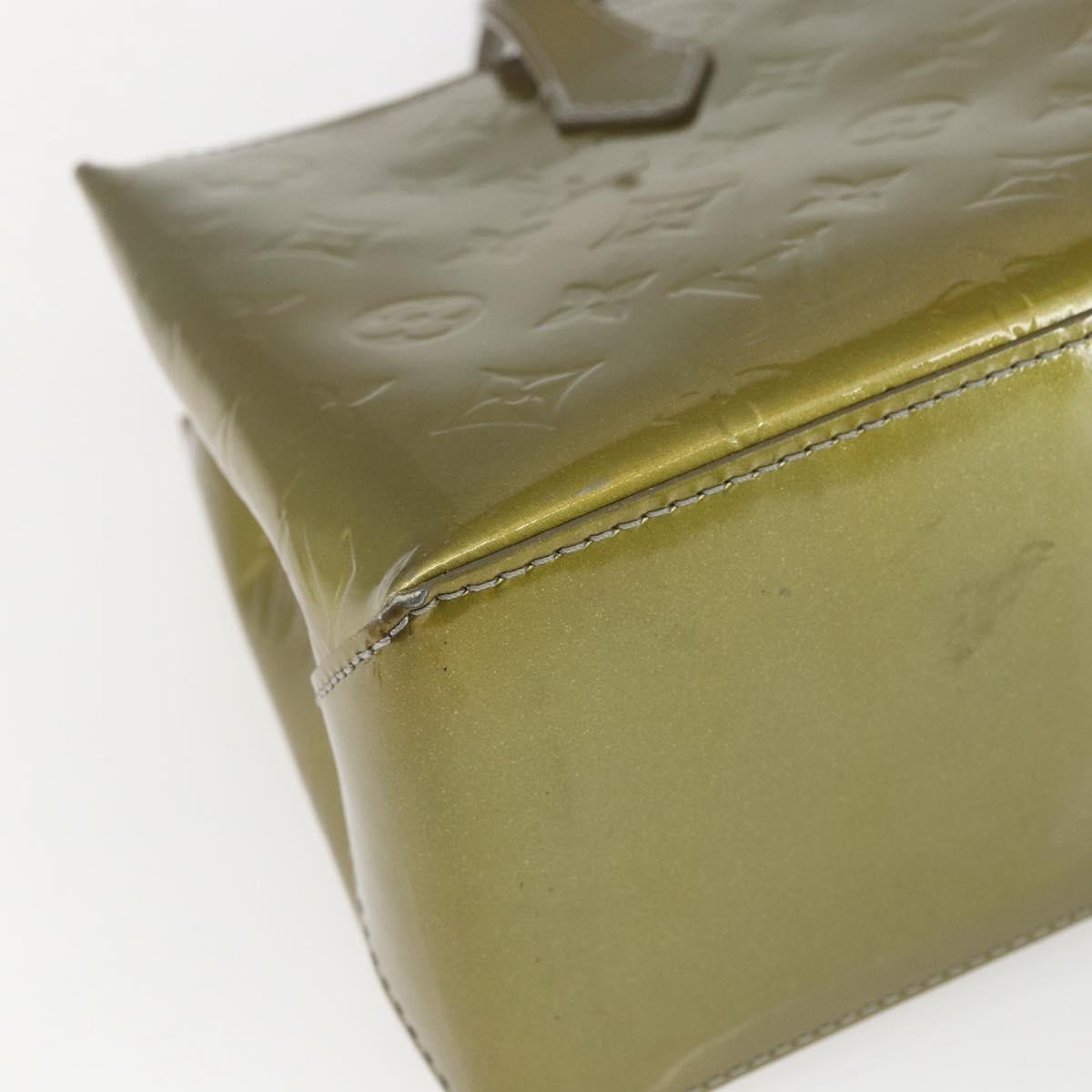 Louis Vuitton Wilshire Handbag Monogram Vernis, GREEN, PATENT_LEATHER, Handbag