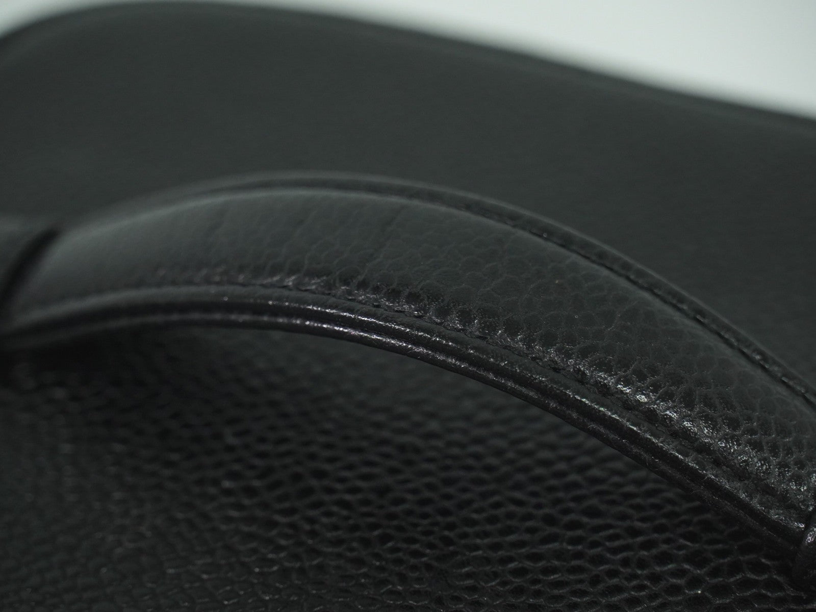 Chanel Vanity pouch Leather, BLACK, LEATHER, Toiletry Case