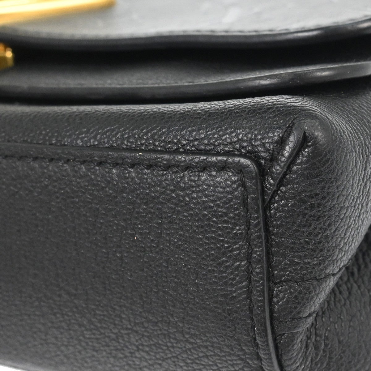 Louis Vuitton Very Chain Bag Monogram Leather, BLACK, LEATHER, Clutche & pouche