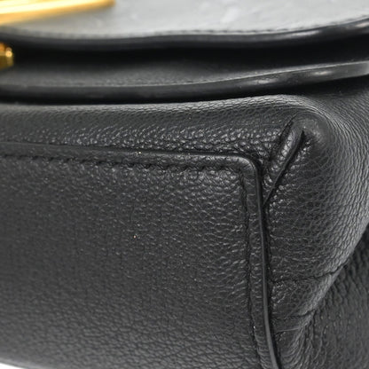 Louis Vuitton Very Chain Bag Monogram Leather, BLACK, LEATHER, Clutche & pouche