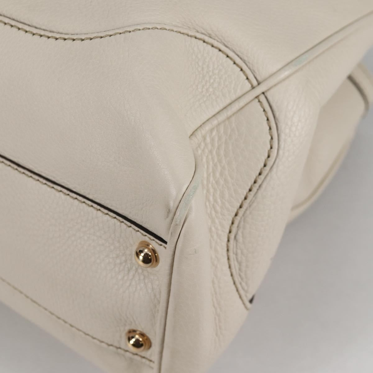 Gucci Diana Bamboo Top Handle Tote Leather, WHITE, LEATHER, Handbag