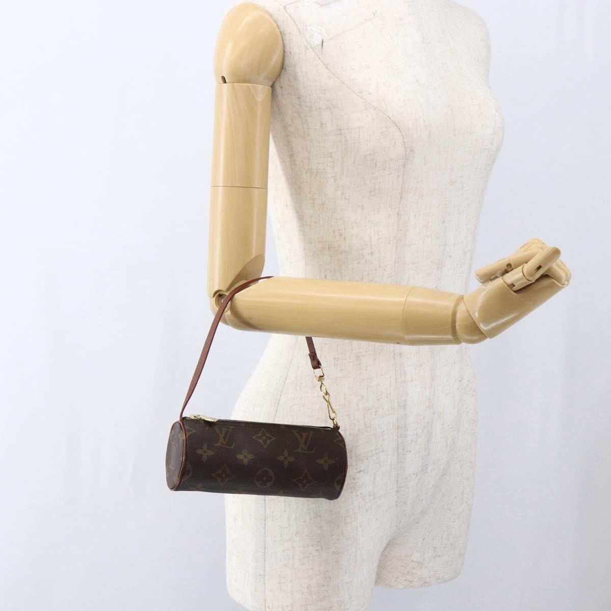 Louis Vuitton Papillon Pochette Monogram Canvas, BROWN, CANVAS, Clutche & pouche