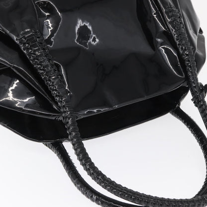 Salvatore Ferragamo Gancini Tote Patent leather, BLACK, PATENT_LEATHER, Tote bag