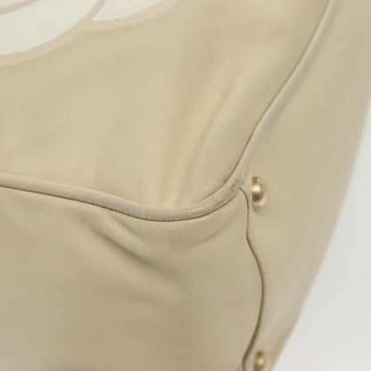 Chanel Camellia Tote Leather, BEIGE, LEATHER, Tote bag