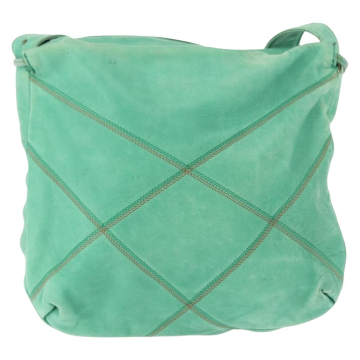 Loewe Vintage Shoulder Bag Leather, GREEN, LEATHER, Shoulder bag