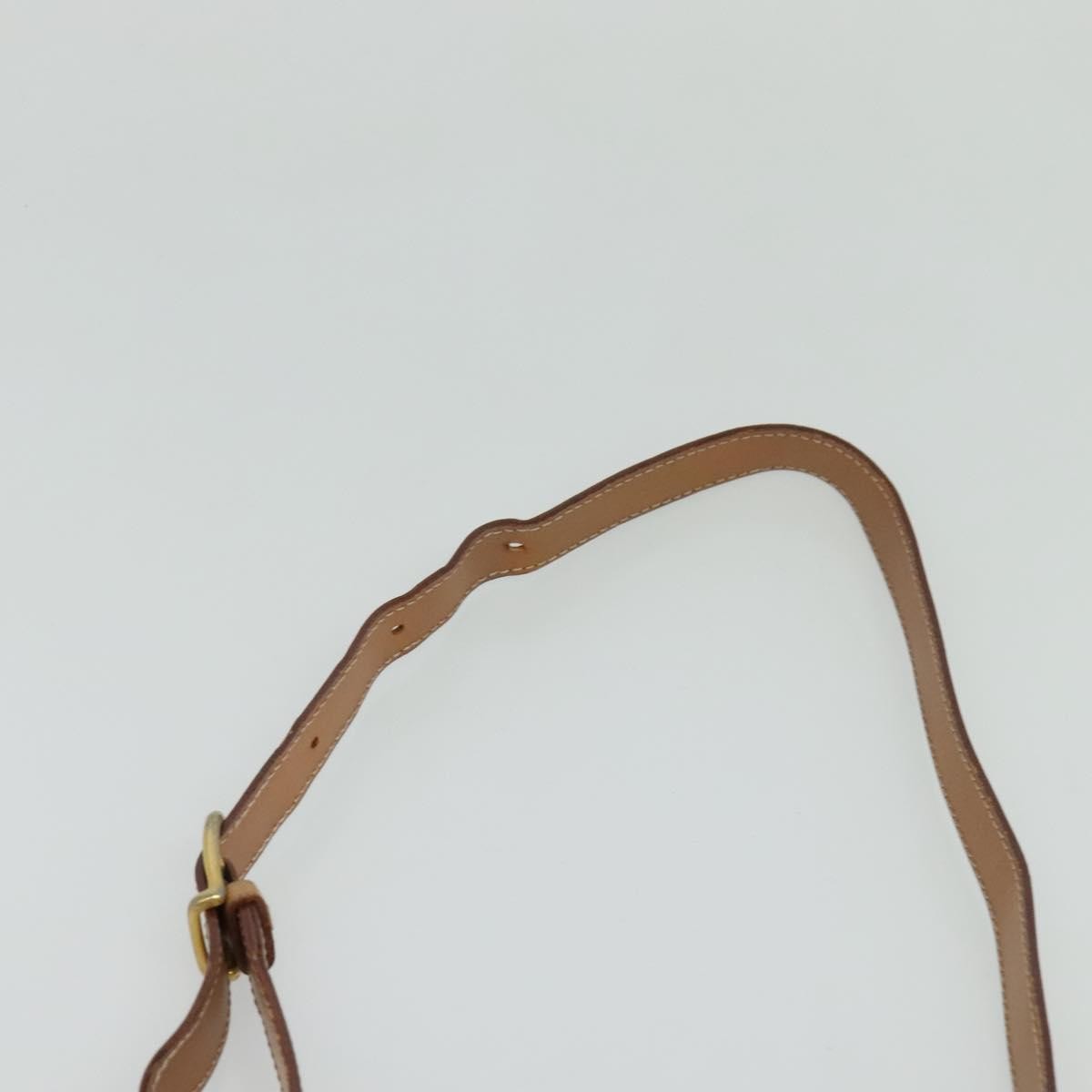 Celine Vintage Macadam Circle Logo Shoulder Bag Canvas and Leather, Brown, Canvas, Shoulder Bag