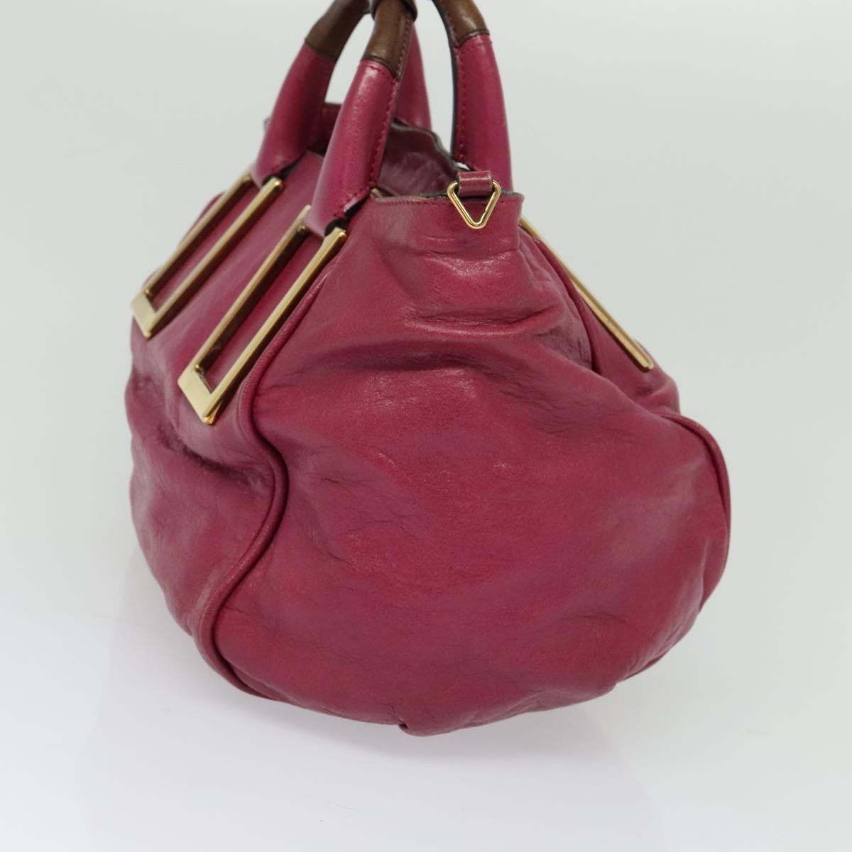 Chloe Ethel Tote Leather, PINK, LEATHER, Tote bag
