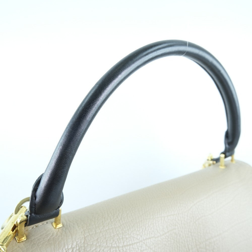 Celine Trapeze Bag Leather with Suede, BLACK, LEATHER, Bag