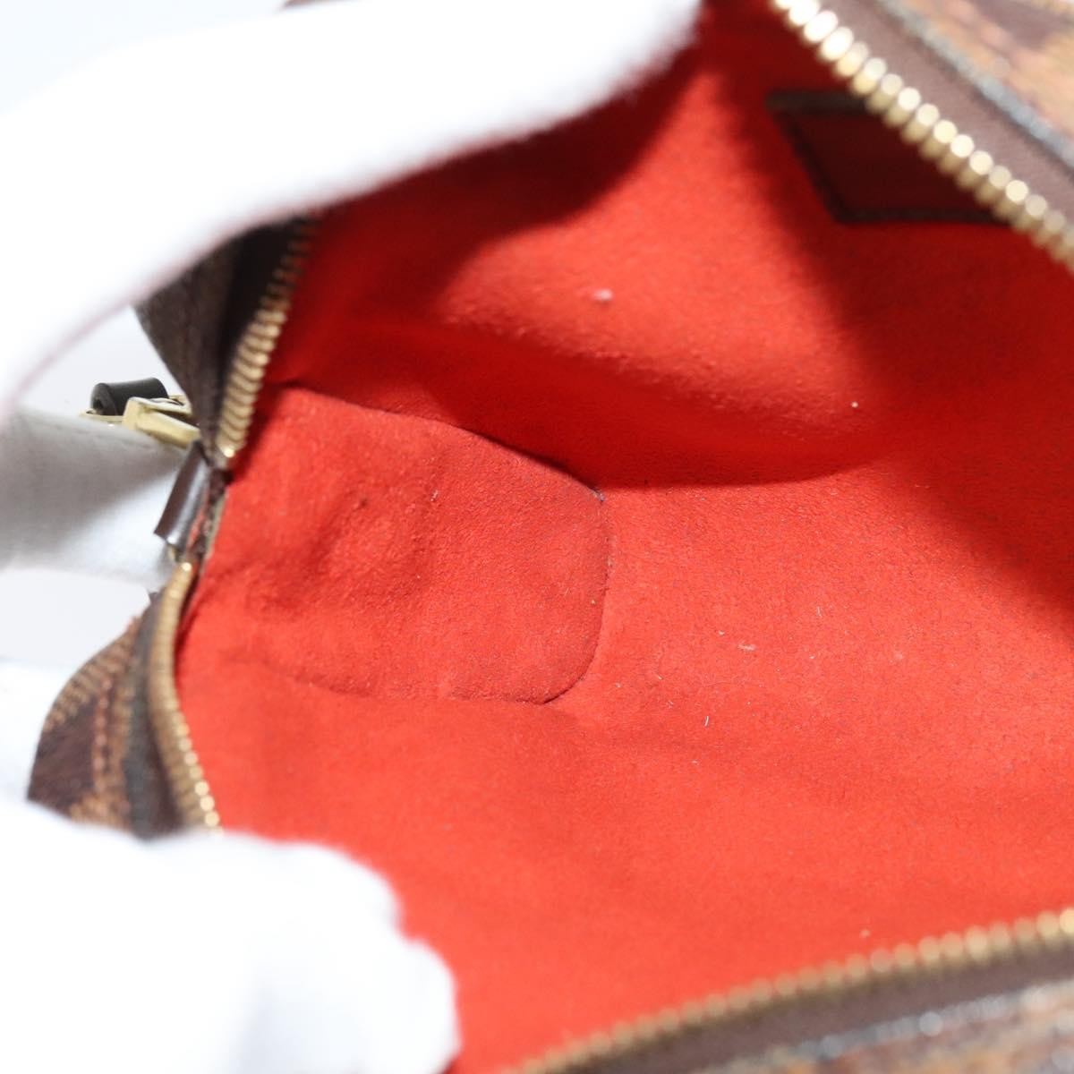 Louis Vuitton Ipanema Pochette Damier, BROWN, CANVAS, Clutche & pouche