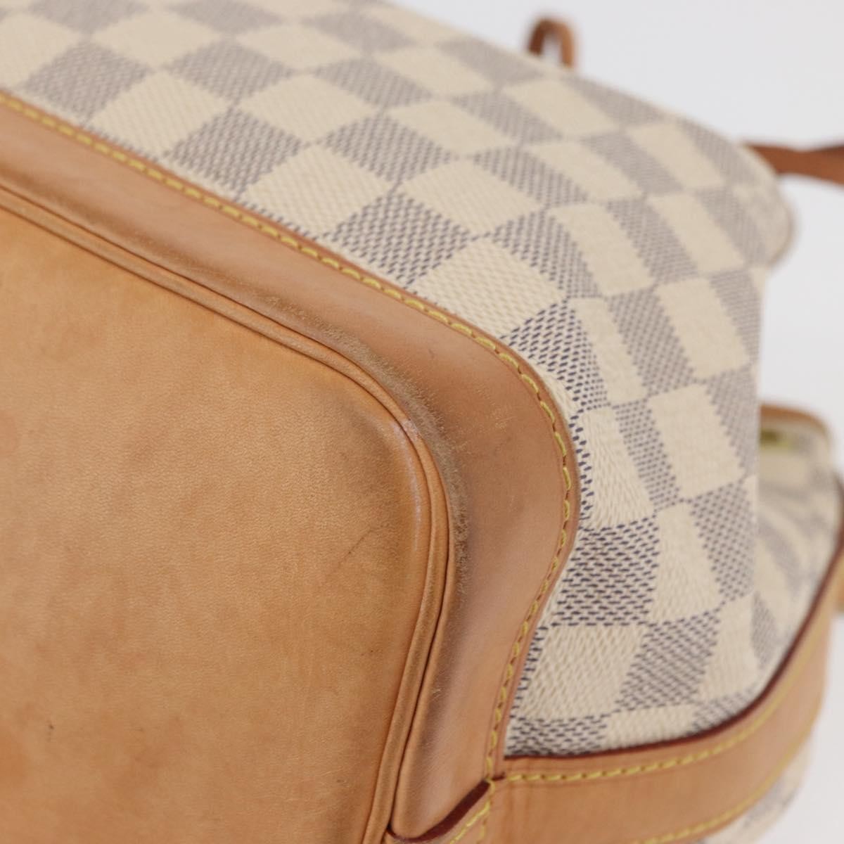 Louis Vuitton Noe Handbag Damier, White, Canvas, Handbag