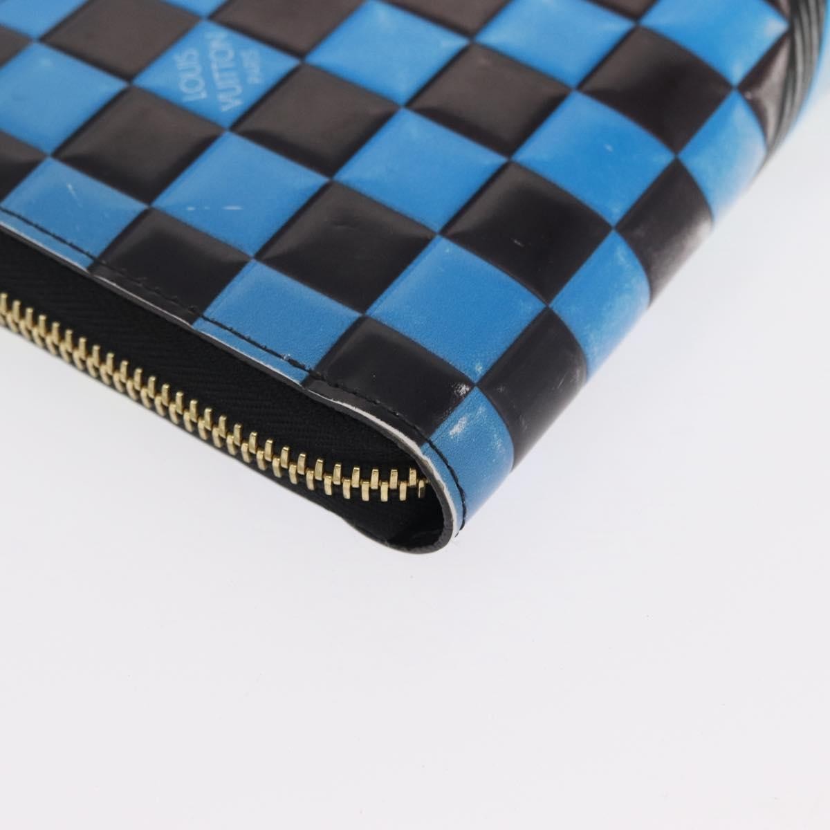 Louis Vuitton Zippy Wallet NM Epi Race édition limitée, Blue, Leather, Wallet