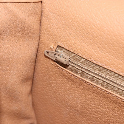 Celine Vintage Macadam Shoulder Bag Canvas and Leather, Brown, Canvas, Shoulder Bag