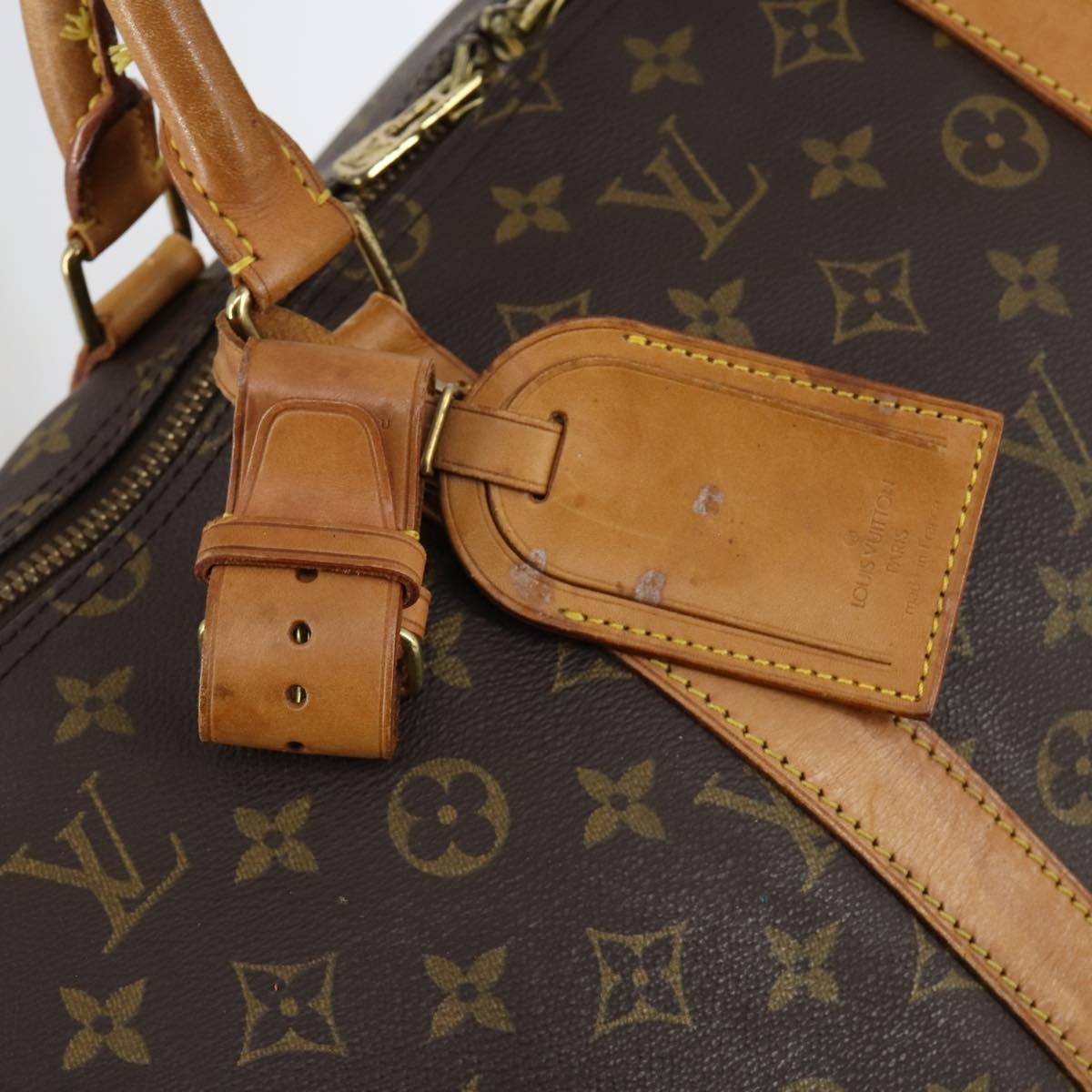 Louis Vuitton Keepall Bag Monogram Canvas, BROWN, CANVAS, Handbag