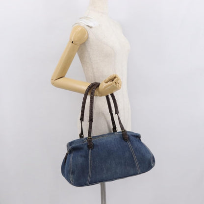 Miu Miu Shoulder Bag Denim, BLUE, CANVAS, Shoulder bag