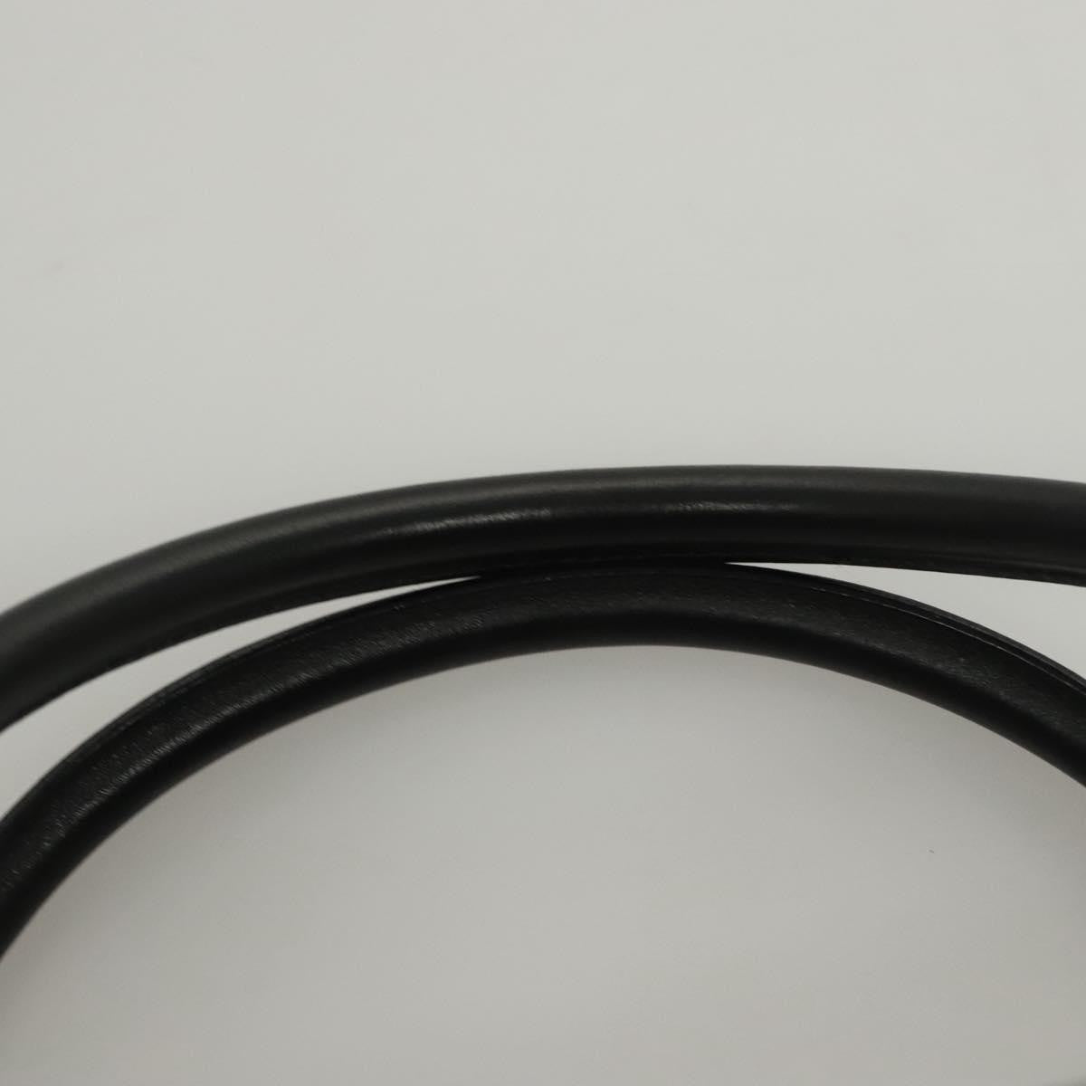 Salvatore Ferragamo Gancini handbag Leather, BLACK, LEATHER, Handbag