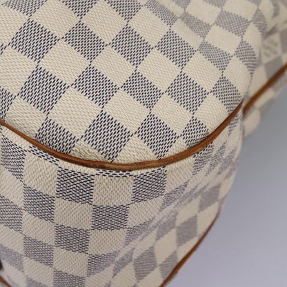 Louis Vuitton Siracusa Handbag Damier, WHITE, CANVAS, Shoulder bag