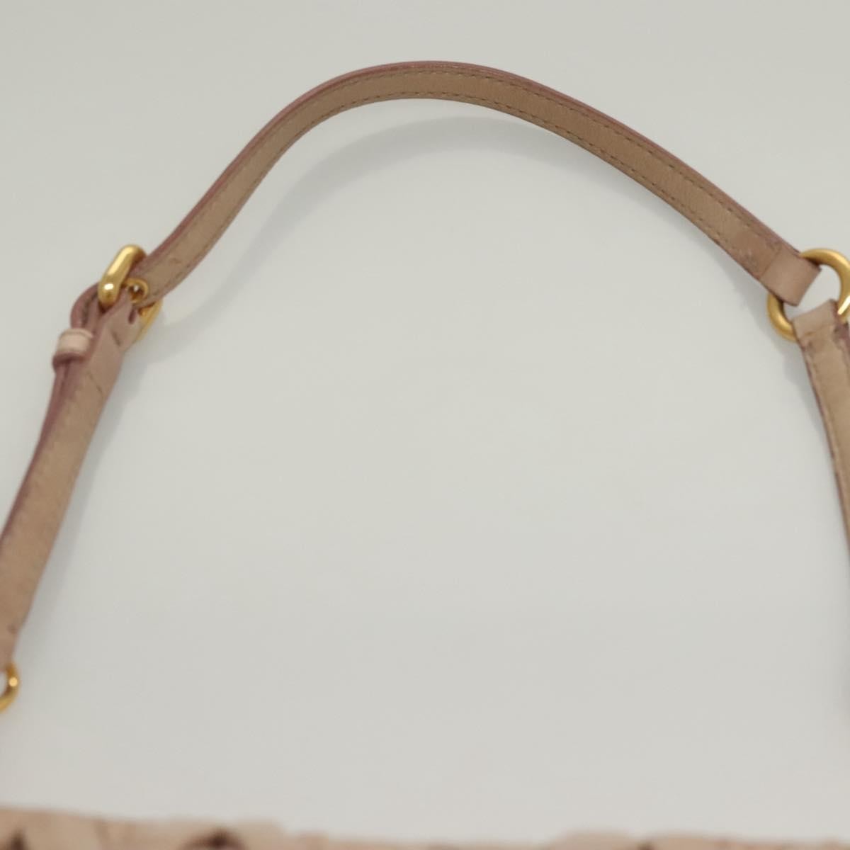 Miu Miu Zip Crossbody Bag Matelasse Leather, PINK, LEATHER, Shoulder bag