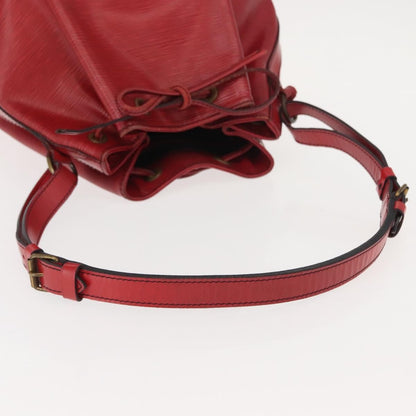Louis Vuitton Petit Noe Handbag Epi Leather, RED, LEATHER, Shoulder bag