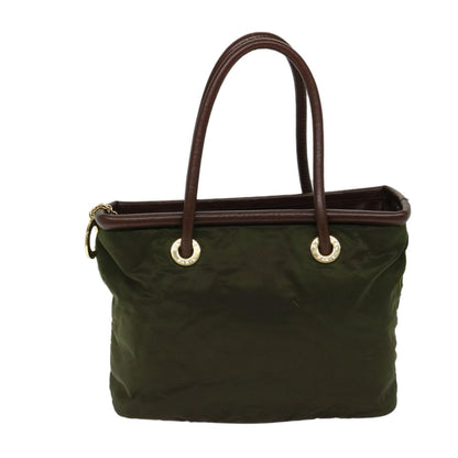 Celine Vintage Macadam Handbag Macadam, KHAKI, NYLON, Handbag
