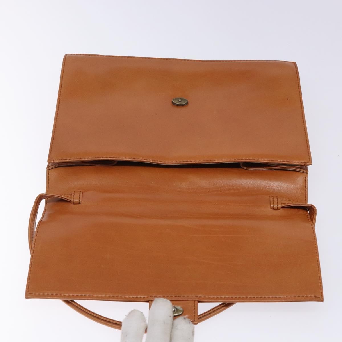 Loewe Anagram handbag Leather, BROWN, LEATHER, Handbag