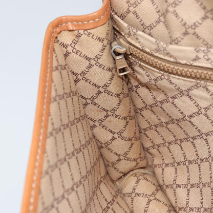 Celine Macadam Pochette Canvas and Leather, BEIGE, CANVAS, Clutche & pouche