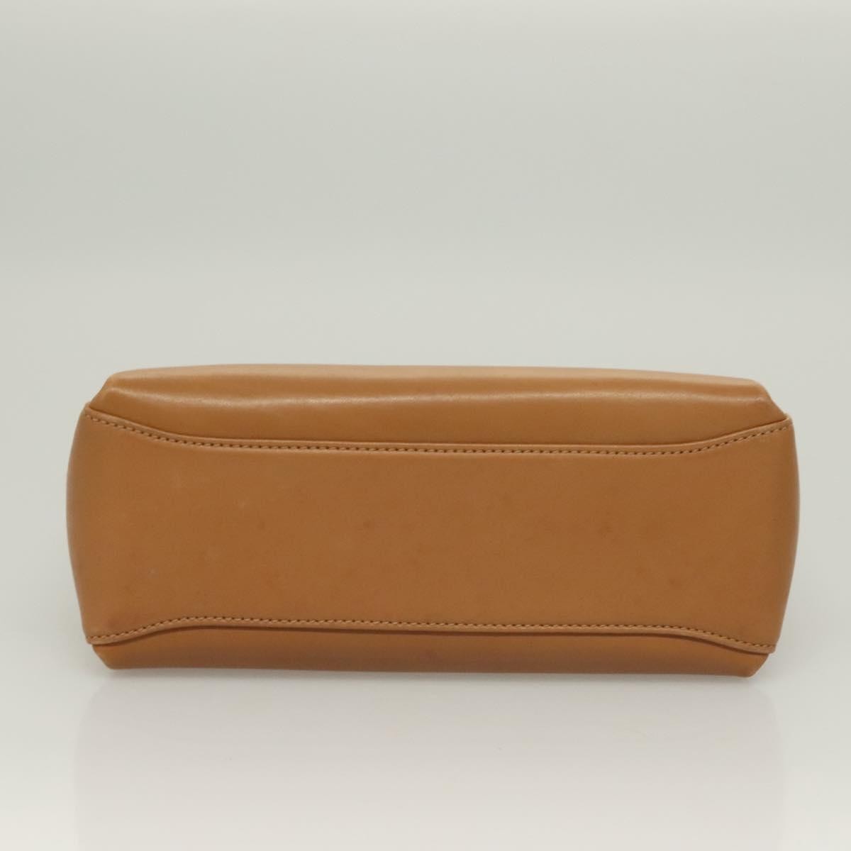 Gucci Vintage Convertible Bamboo Box Crossbody Bag Leather, BROWN, LEATHER, Handbag