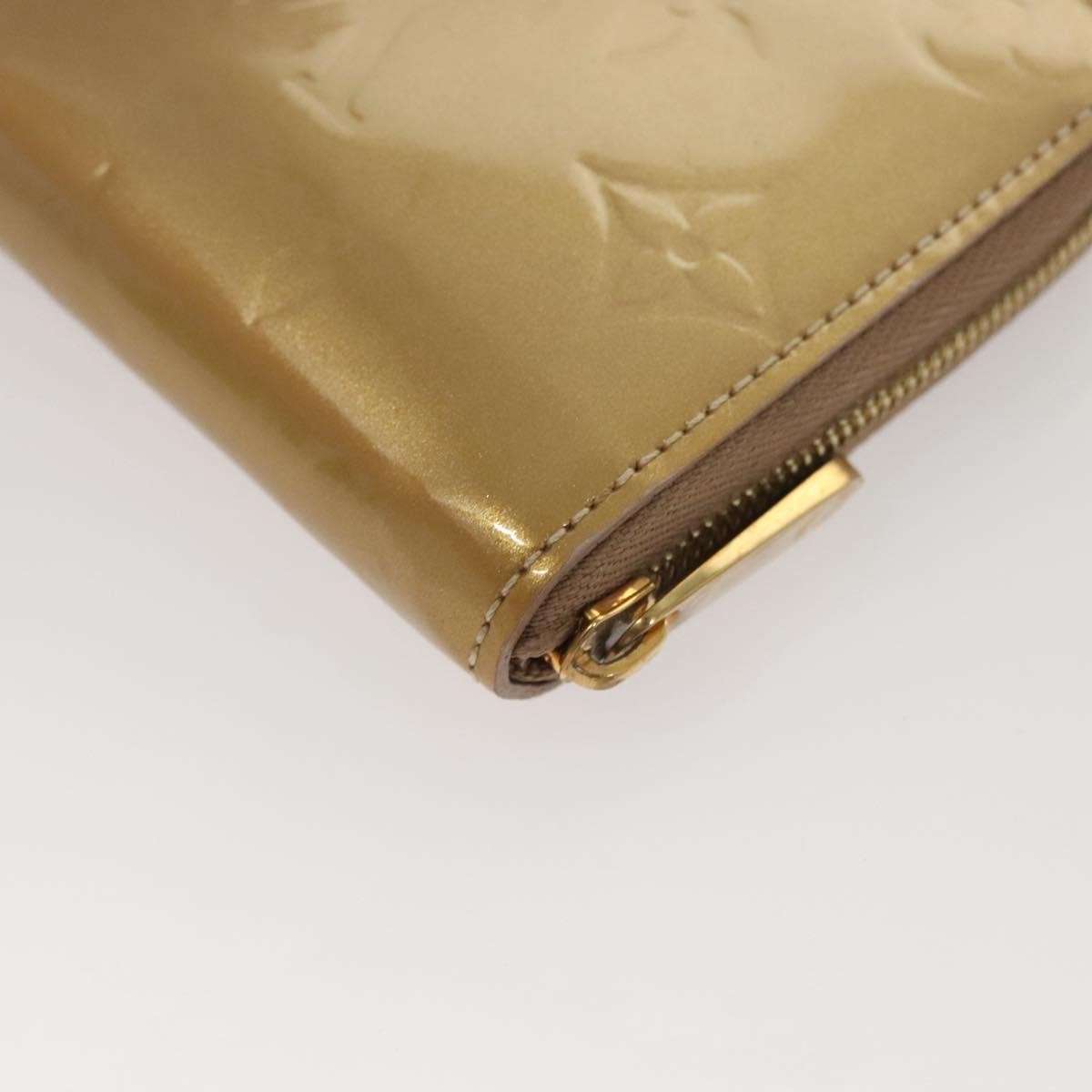 Louis Vuitton Porte-Monnaie Zippy Wallet Monogram Vernis, BEIGE, PATENT_LEATHER, Wallets