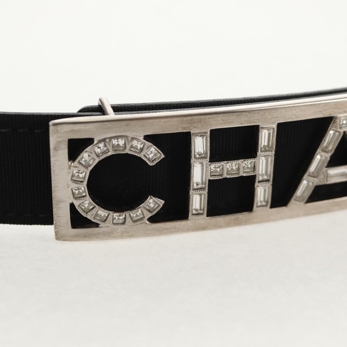 Chanel Logo Belt Leather, BLACK, LEATHER, Belts