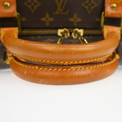 Louis Vuitton Keepall Bandouliere Bag Monogram Canvas, BROWN, CANVAS, Travel bag