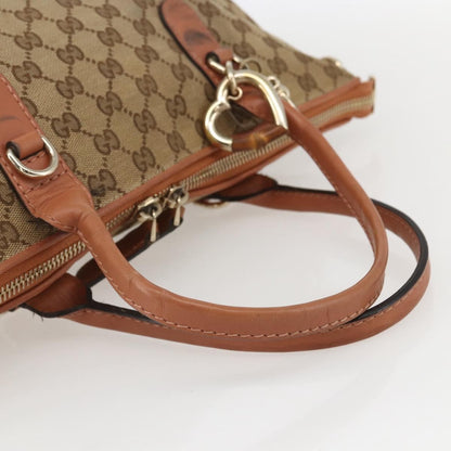 Gucci Vintage tote Canvas, BROWN, CANVAS, Tote bag