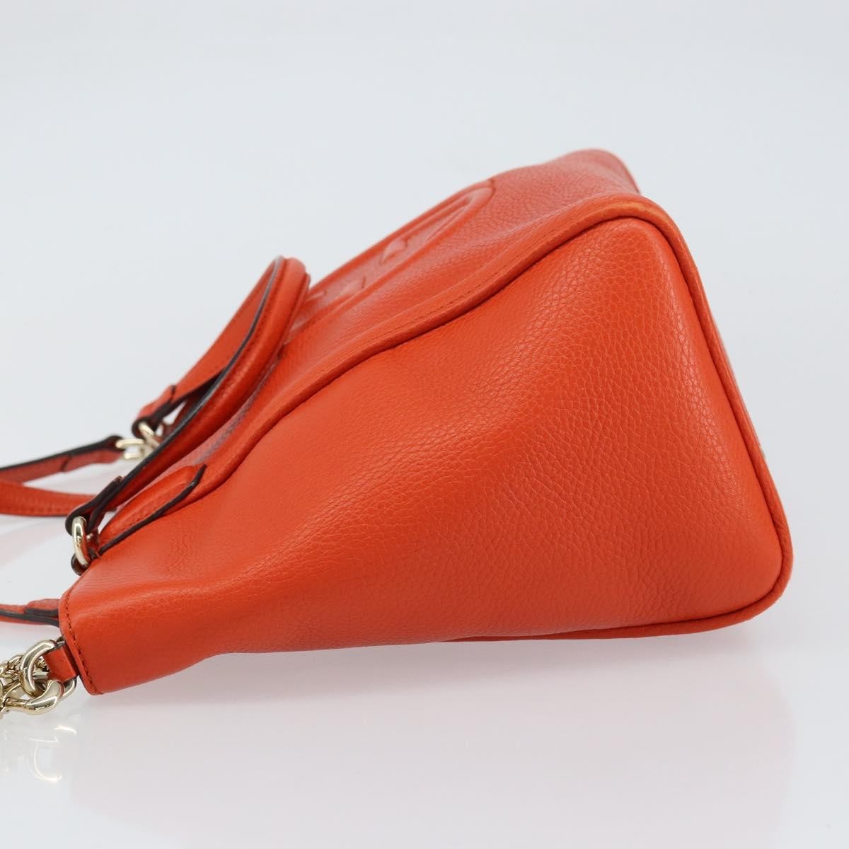 Gucci Soho Working Tote Leather, ORANGE, LEATHER, Handbag