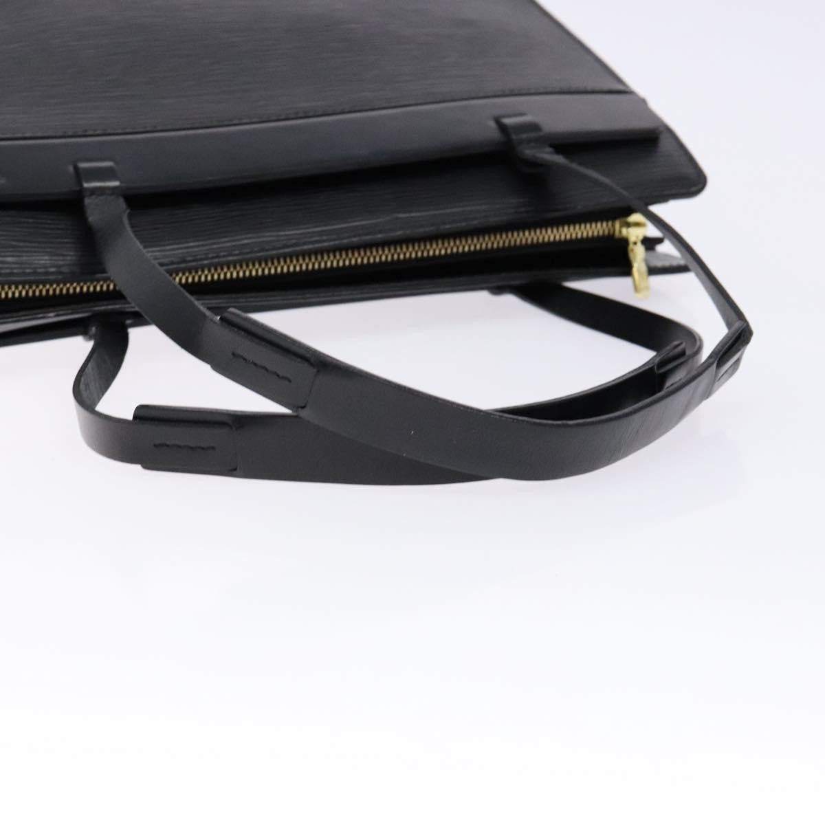 Louis Vuitton Croisette Handbag Epi Leather, BLACK, LEATHER, Tote bag