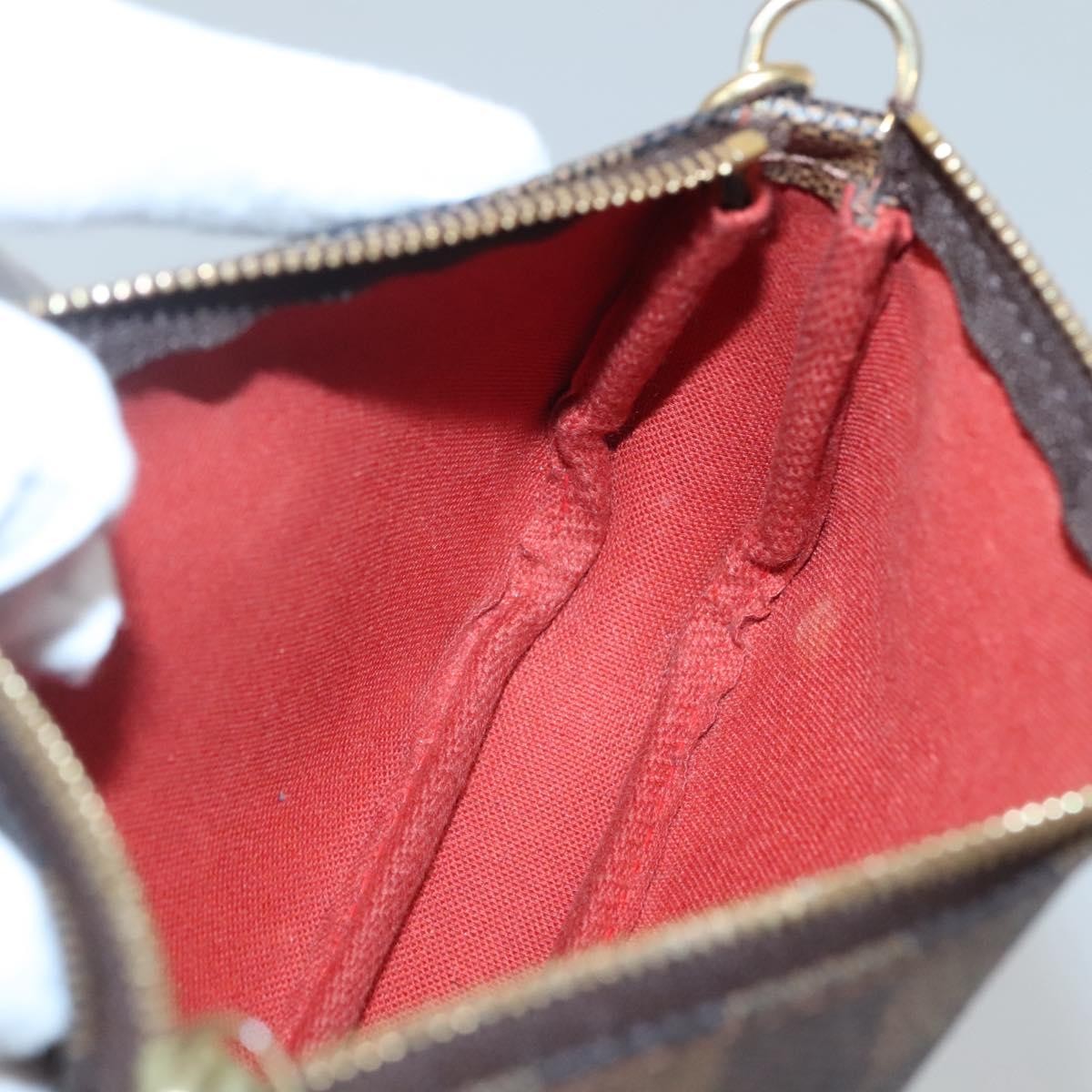 Louis Vuitton Pochette Accessoires Damier, BROWN, CANVAS, Clutche & pouche