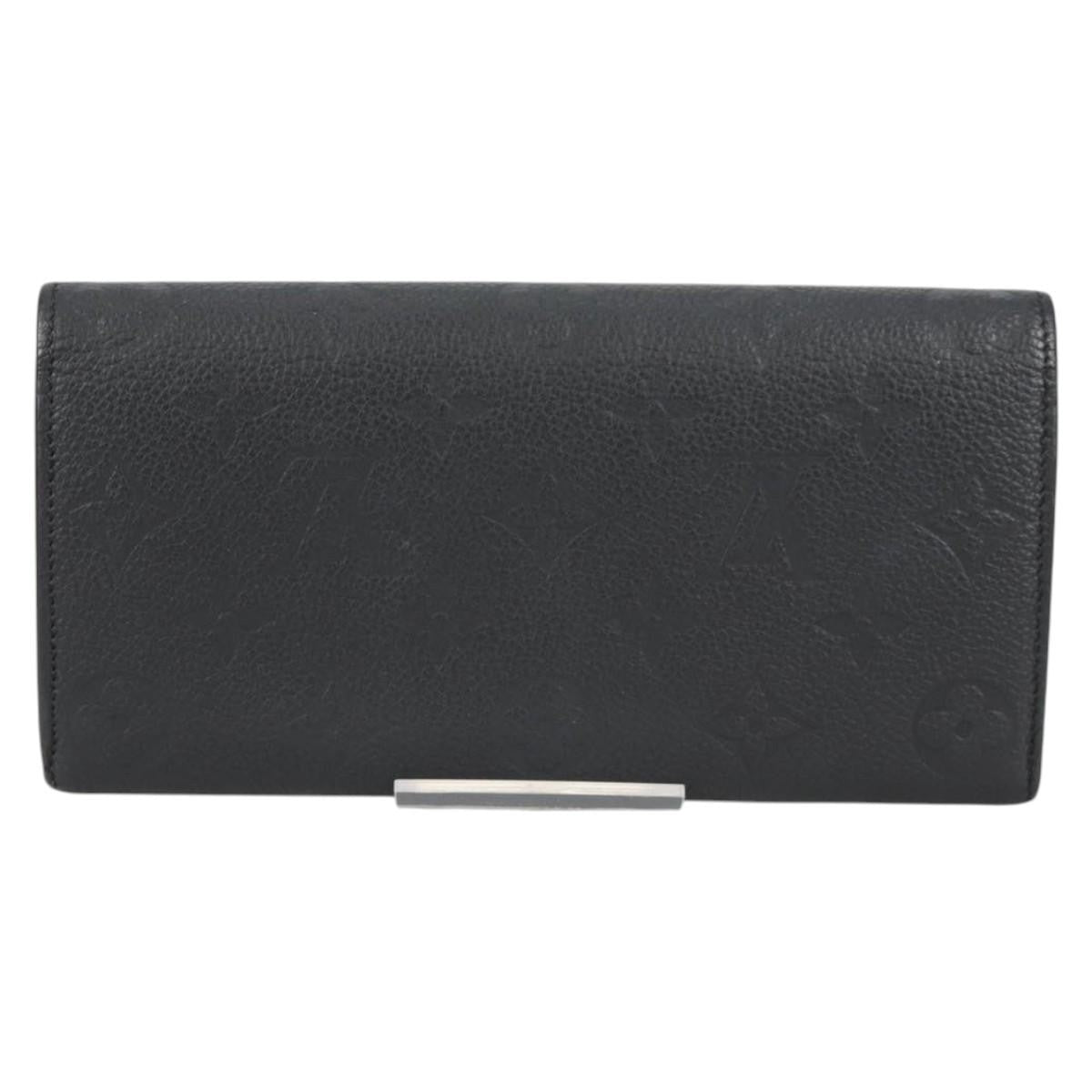 Louis Vuitton Portefeuille Sarah Wallet Monogram Empreinte, BLACK, LEATHER, Wallets