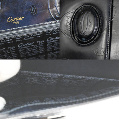cartier Happy Birthday Handbag Patent Leather, NAVY, PATENT_LEATHER, Handbag