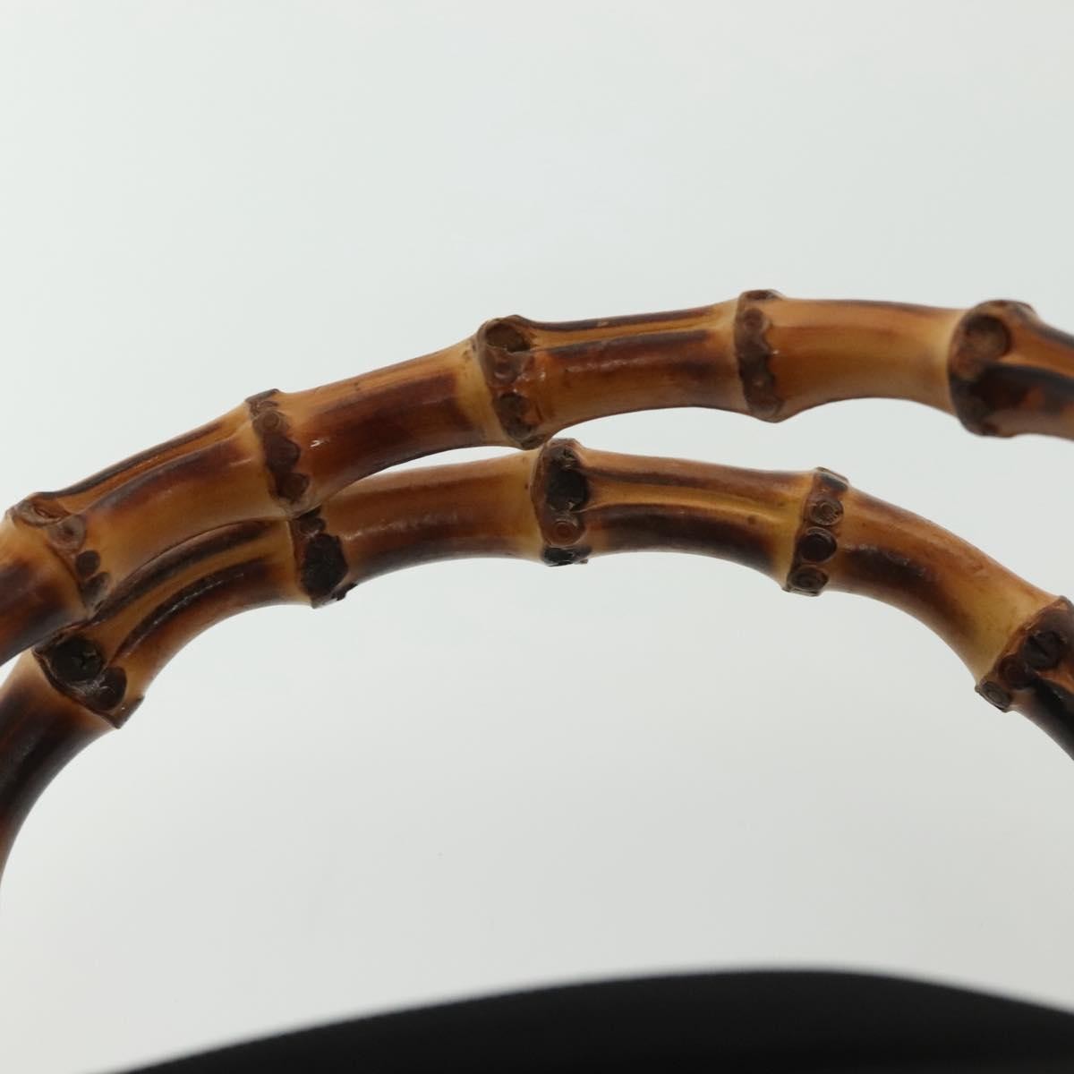 Gucci Bamboo Daily Tote Leather, BLACK, NYLON, Tote bag