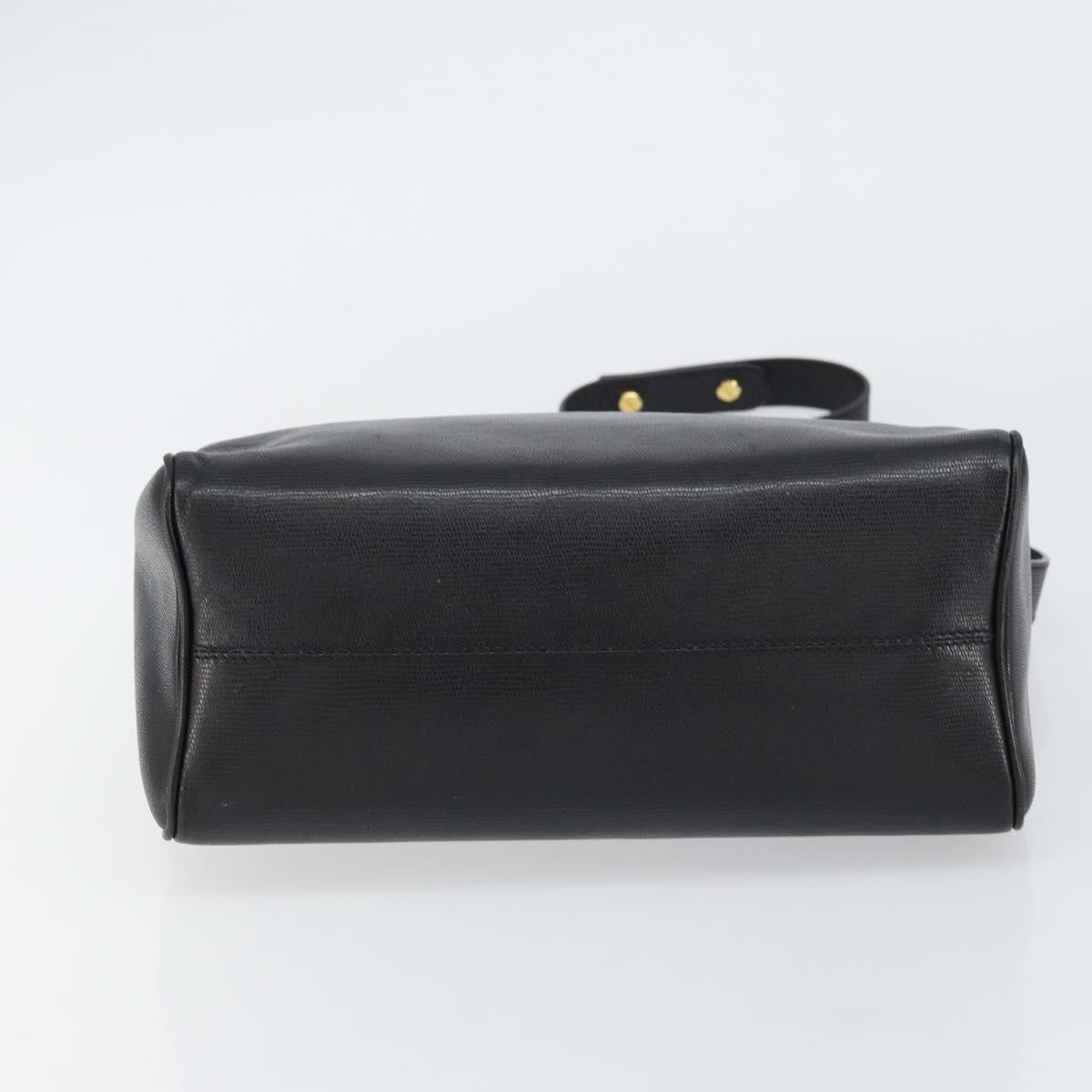 Celine Circle Logo Shoulder Bag Leather, BLACK, LEATHER, Shoulder bag