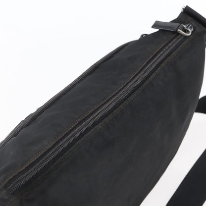 Prada Front Pocket Messenger Bag Tessuto, BLACK, NYLON, Shoulder bag