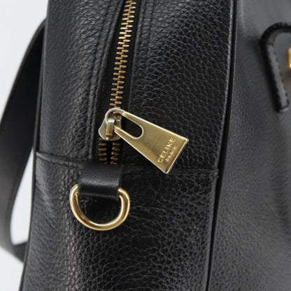 Celine Handbag Leather, BLACK, LEATHER, Handbag
