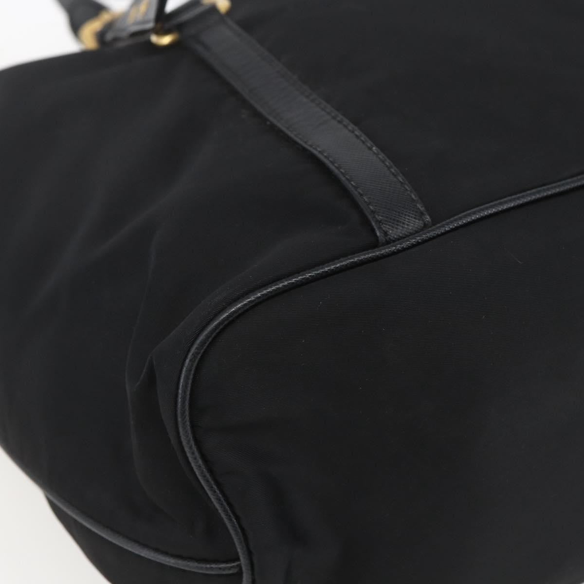 Prada Belted Tote Tessuto, BLACK, NYLON, Tote bag