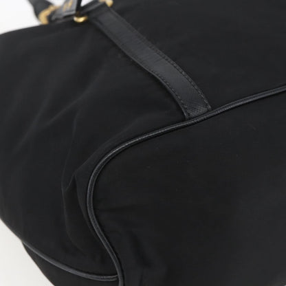 Prada Belted Tote Tessuto, BLACK, NYLON, Tote bag