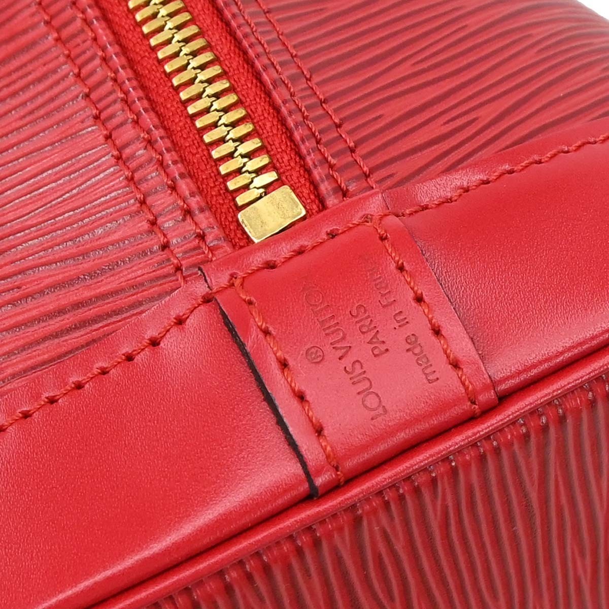 Louis Vuitton Alma Handbag Epi Leather, Red, Leather, Handbag