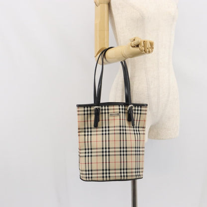 Burberry Nova Check Tote Nylon, BEIGE, NYLON, Tote bag