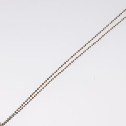 Christian Dior Bow CD Pendant Necklace Metal with Crystal, SILVER, METAL, Necklace