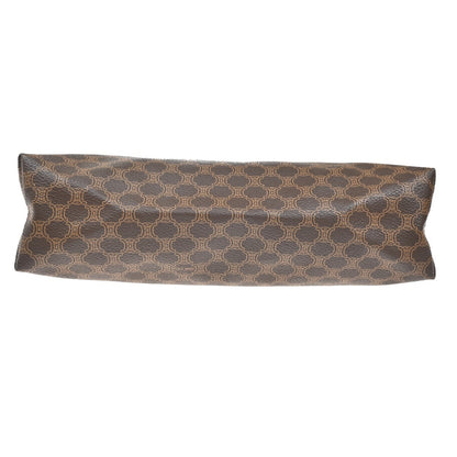 Celine Macadam Pochette Canvas and Leather, BROWN, CANVAS, Clutche & pouche