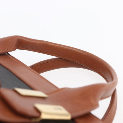 Chloe Alice Satchel Leather, BROWN, LEATHER, Handbag