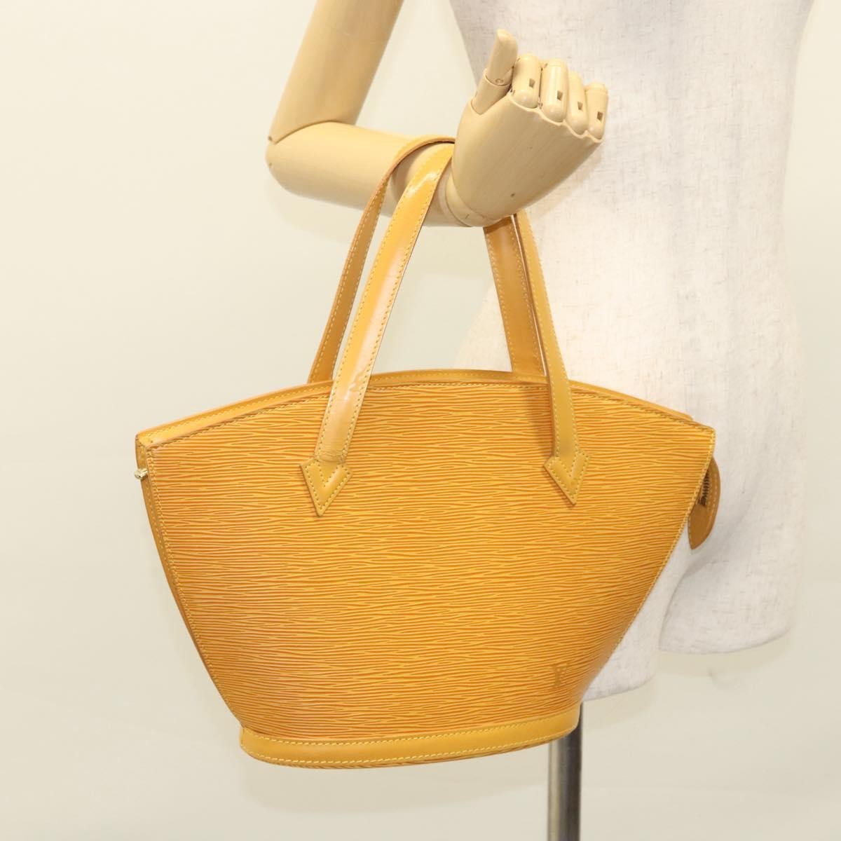 Louis Vuitton Saint Jacques Handbag Epi Leather, YELLOW, LEATHER, Handbag