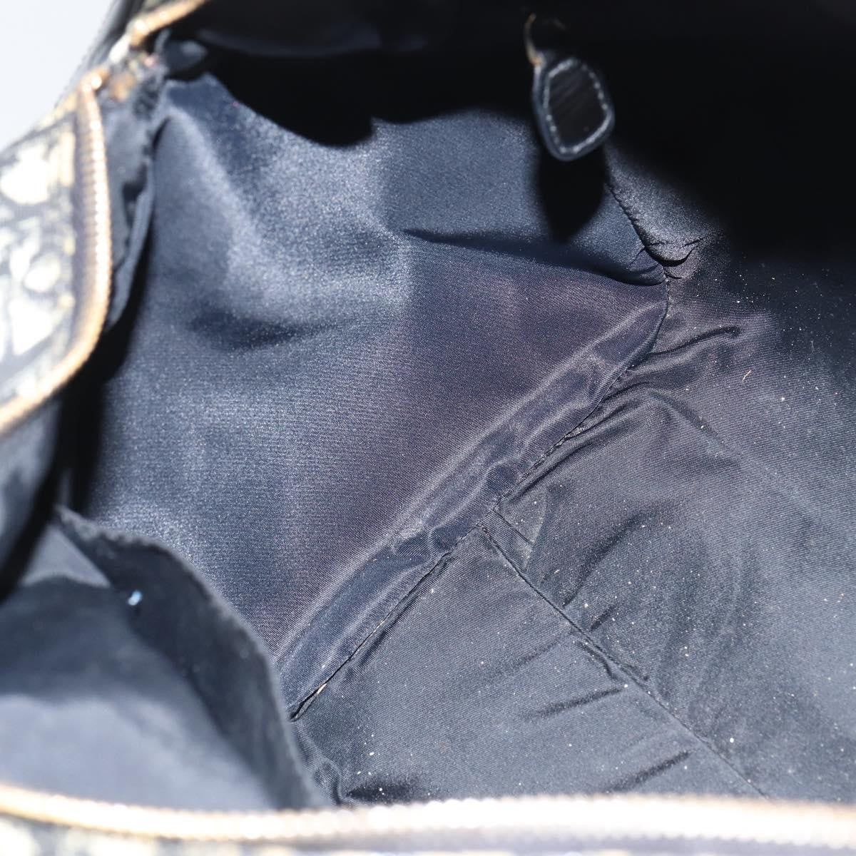 Christian Dior Vintage Trotter Boston Bag Diorissimo Canvas, BLACK, CANVAS, Handbag